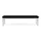 Lesro Lenox Steel 3 Seat Bench, Black/Onyx Seat, Black/Onyx Back, 67 W 21 L 18.5 H LS3001 - alternate 1